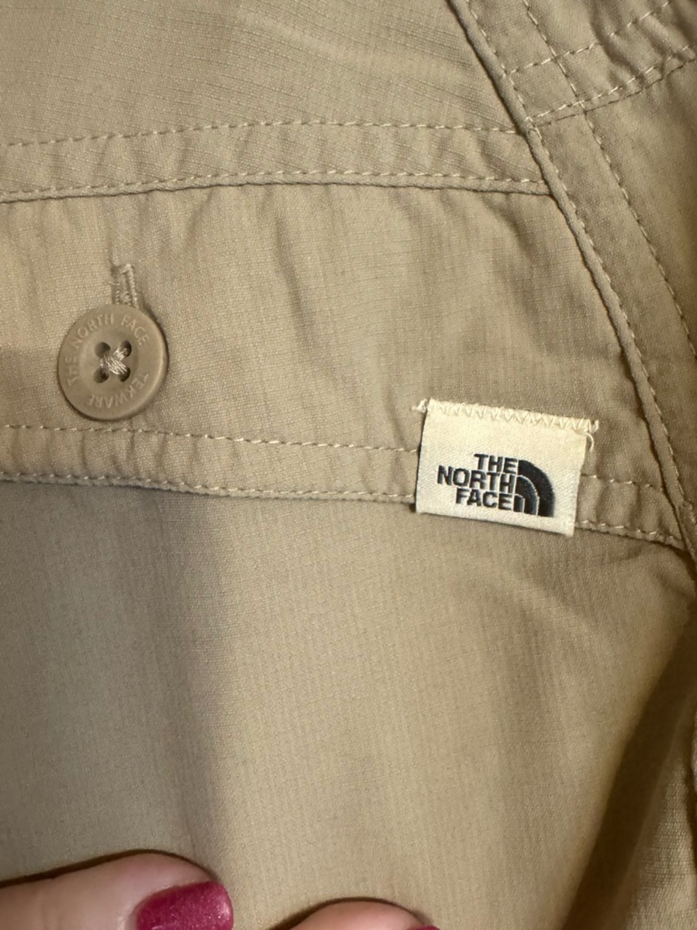 The North Face Tan Women's Cargo Pants SIZE: 4 Short #14 - Picture 7 of 10